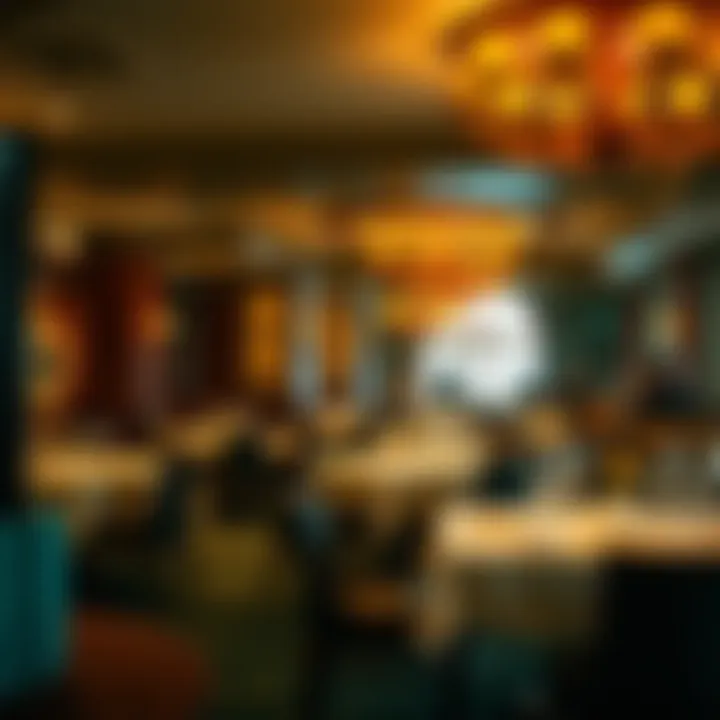 Elegant dining area highlighting the restaurant's ambiance