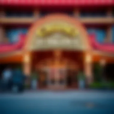 Exterior view of Casino St. Ignace showcasing its vibrant entrance