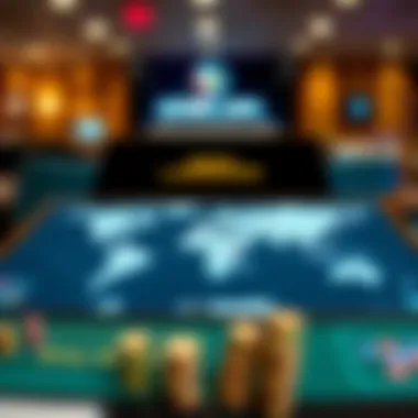 A map showcasing global legal frameworks for online betting