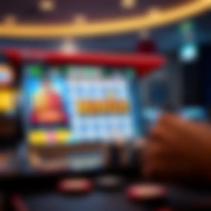 Digital Bingo Experience Bingo game interface on a sleek digital platform