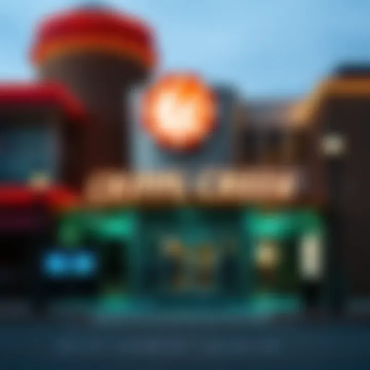 Exterior view of the new casino showcasing its modern architecture