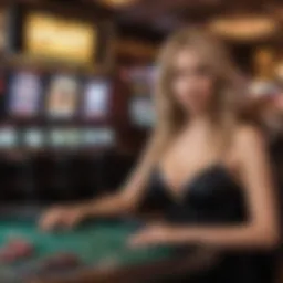 A modern gaming setup showcasing DraftKings Casino Queen's digital interface