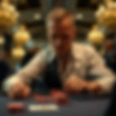 Conceptual image depicting the psychological aspects of playing blackjack