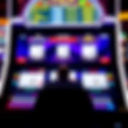 Overview of a casino video blackjack machine interface