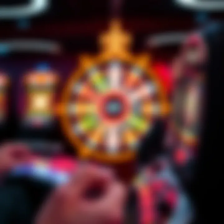 Futuristic concept of technology in online slot games