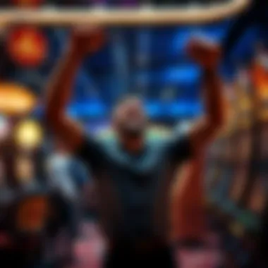 Player celebrating a big win after utilizing free spins