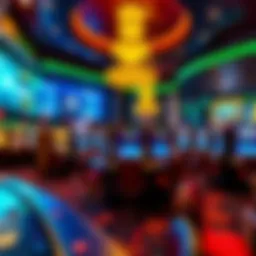 Luxurious gaming area showcasing a vibrant atmosphere