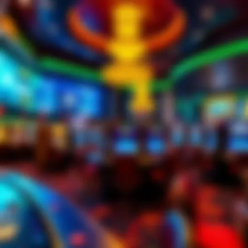 Luxurious gaming area showcasing a vibrant atmosphere