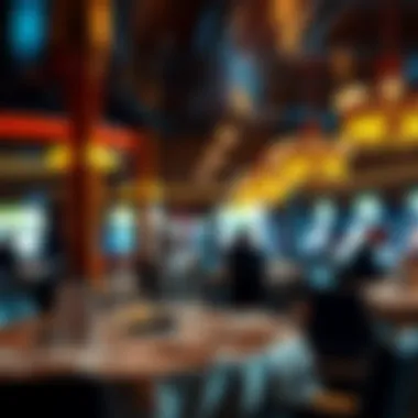 A gourmet dining experience within a renowned casino