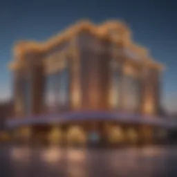 Exterior view of the largest casino in North Dakota showcasing its architectural design