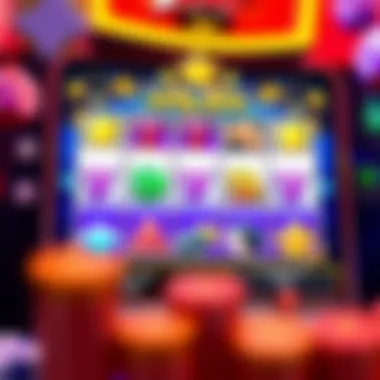 Vibrant interface of Lucky Slots APK showcasing gameplay