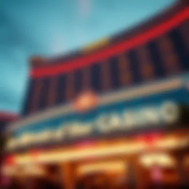 Stunning architectural facade of the new casino