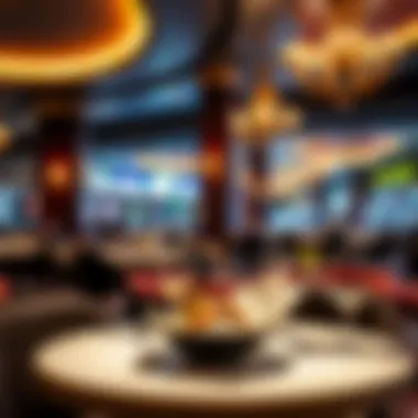 Elegant dining area featuring gourmet cuisine