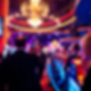 Spectacular nightlife scene with live entertainment