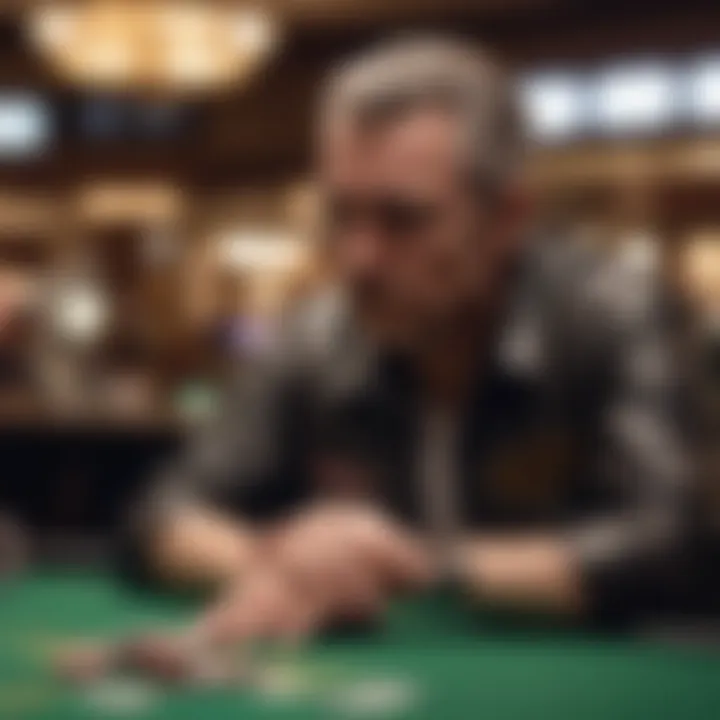 A thoughtful individual contemplating responsible gambling strategies.