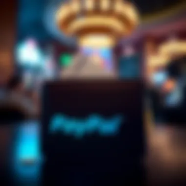 Illustration of a digital wallet with PayPal logo