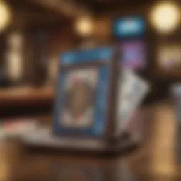 Illustration of digital wallet representing PayPal in online casinos