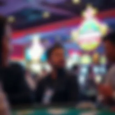 A lively event hosted at the casino with attendees enjoying the atmosphere