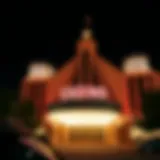 Exterior view of Queen Casino Tacoma showcasing its striking architecture