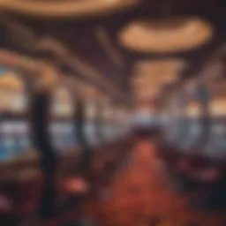 Vibrant casino floor showcasing colorful slot machines