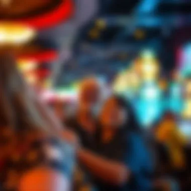 Visitors enjoying a vibrant atmosphere at Saratoga Gaming & Raceway