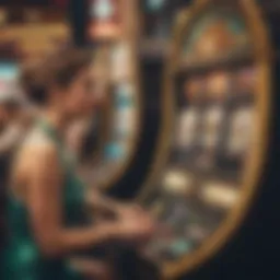 Vibrant slot machine in action at Emerald Queen Casino