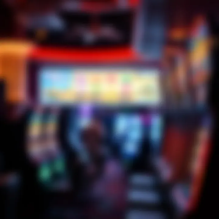 The interior of a casino featuring the Big Easy slot machine among other games