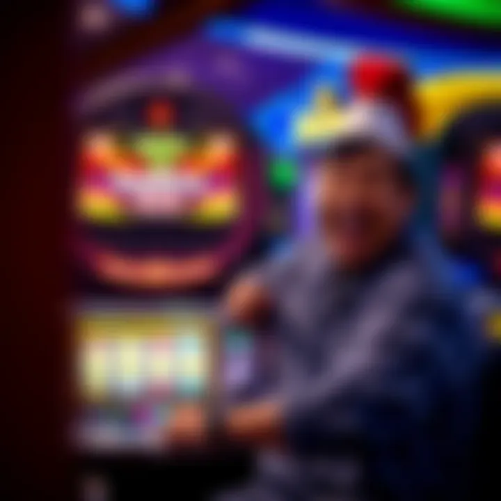 A player celebrating a win on the Big Easy slot machine