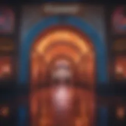 The vibrant entrance of the D Casino showcasing modern design elements