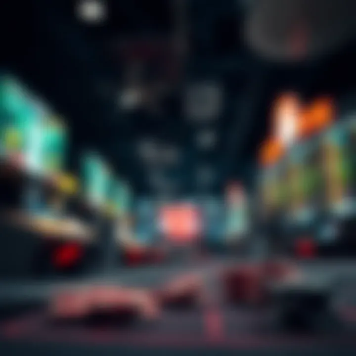 An illustration representing technological advancements in sports betting