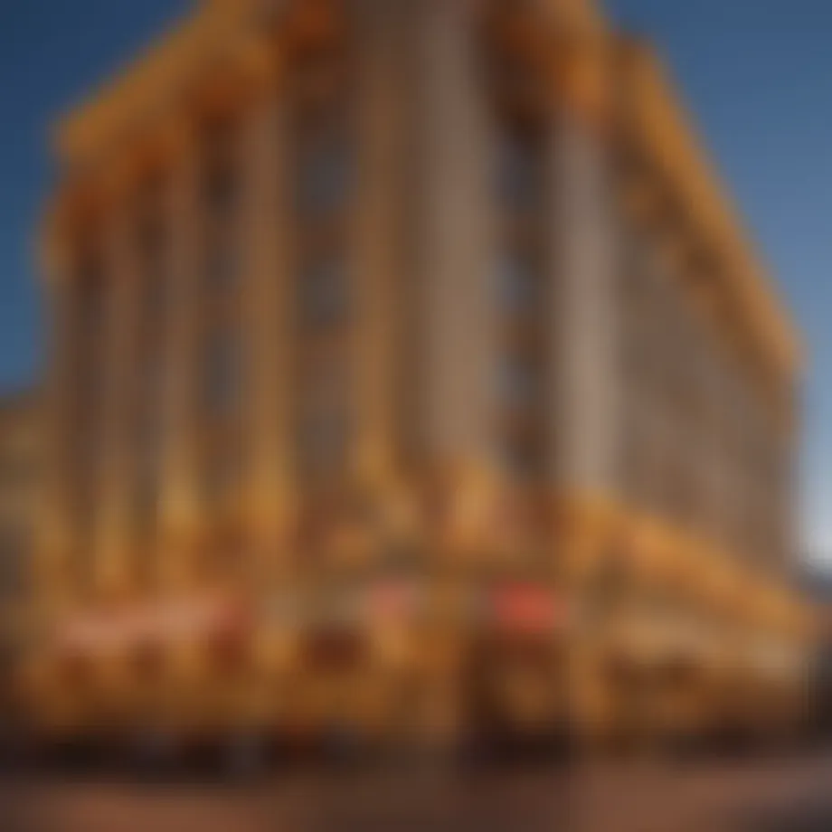 Exterior view of the Golden Nugget Las Vegas showcasing its iconic architecture