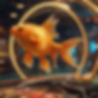 Colorful Gold Fish Casino Slots Design Vibrant Gold Fish Casino slots interface with colorful graphics