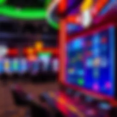 A digital display showing evolving gaming trends and customer preferences