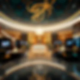 Luxurious lobby of a Manila Casino Hotel showcasing opulent decor