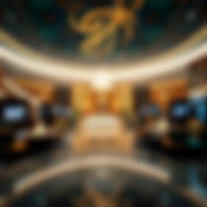 Luxurious lobby of a Manila Casino Hotel showcasing opulent decor