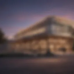 Exterior view of the New Pioneer Casino showcasing its modern architecture