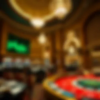 Luxurious casino interior showcasing opulence
