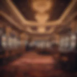 Luxurious casino interior showcasing vibrant gaming environments
