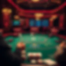 A strategic blackjack table setup