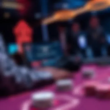 Technology in Online Gaming Visual representation of technology in online gaming