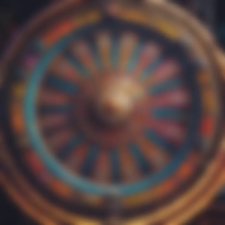 Illustration of a jackpot wheel showcasing vibrant colors and design elements.