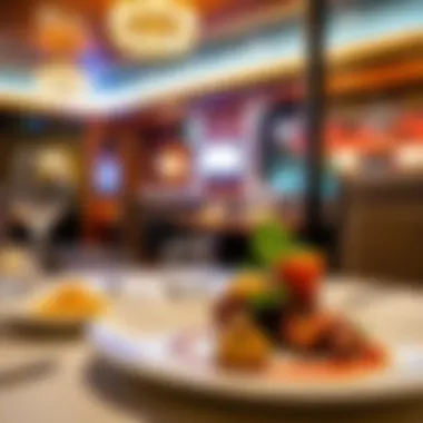 Gourmet dining experience in a Las Vegas restaurant