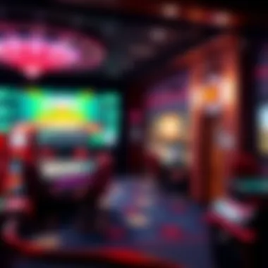 User interface of a modern online casino