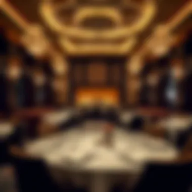 Luxurious Dining Experience A luxurious dining area showcasing diverse culinary options