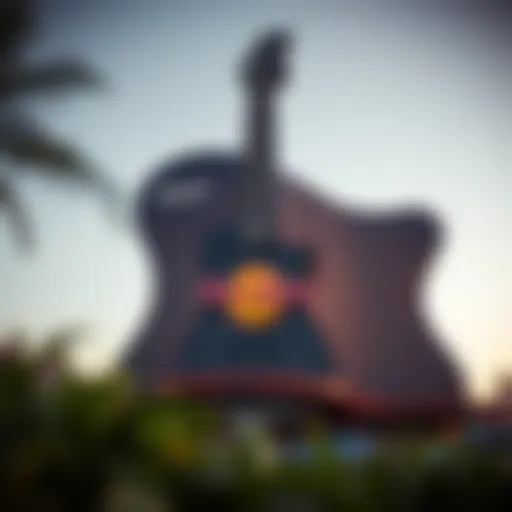 The iconic guitar-shaped hotel at Hard Rock Casino Fort Lauderdale