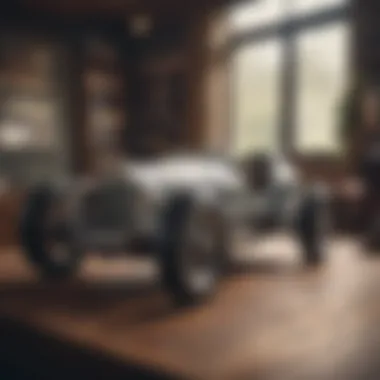 Vintage racing machine showcasing early design elements