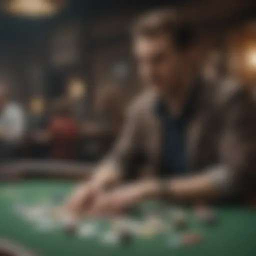 A visual representation of the psychological concepts related to gambling.