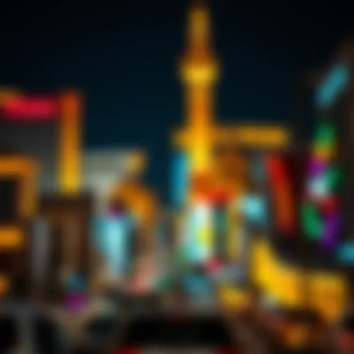 The Vibrant Las Vegas Strip Stunning view of the Las Vegas Strip at night