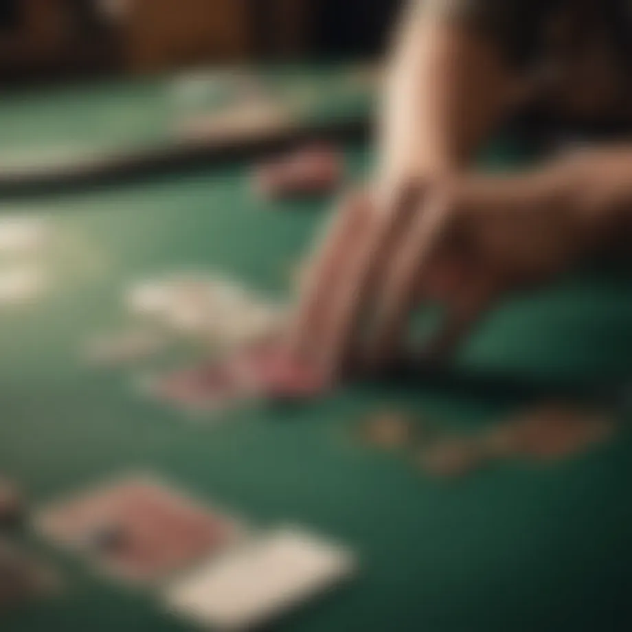Strategic poker table layout