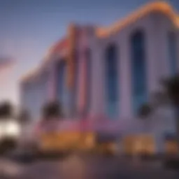 Exterior view of the Miami Hard Rock Casino showcasing its iconic architecture